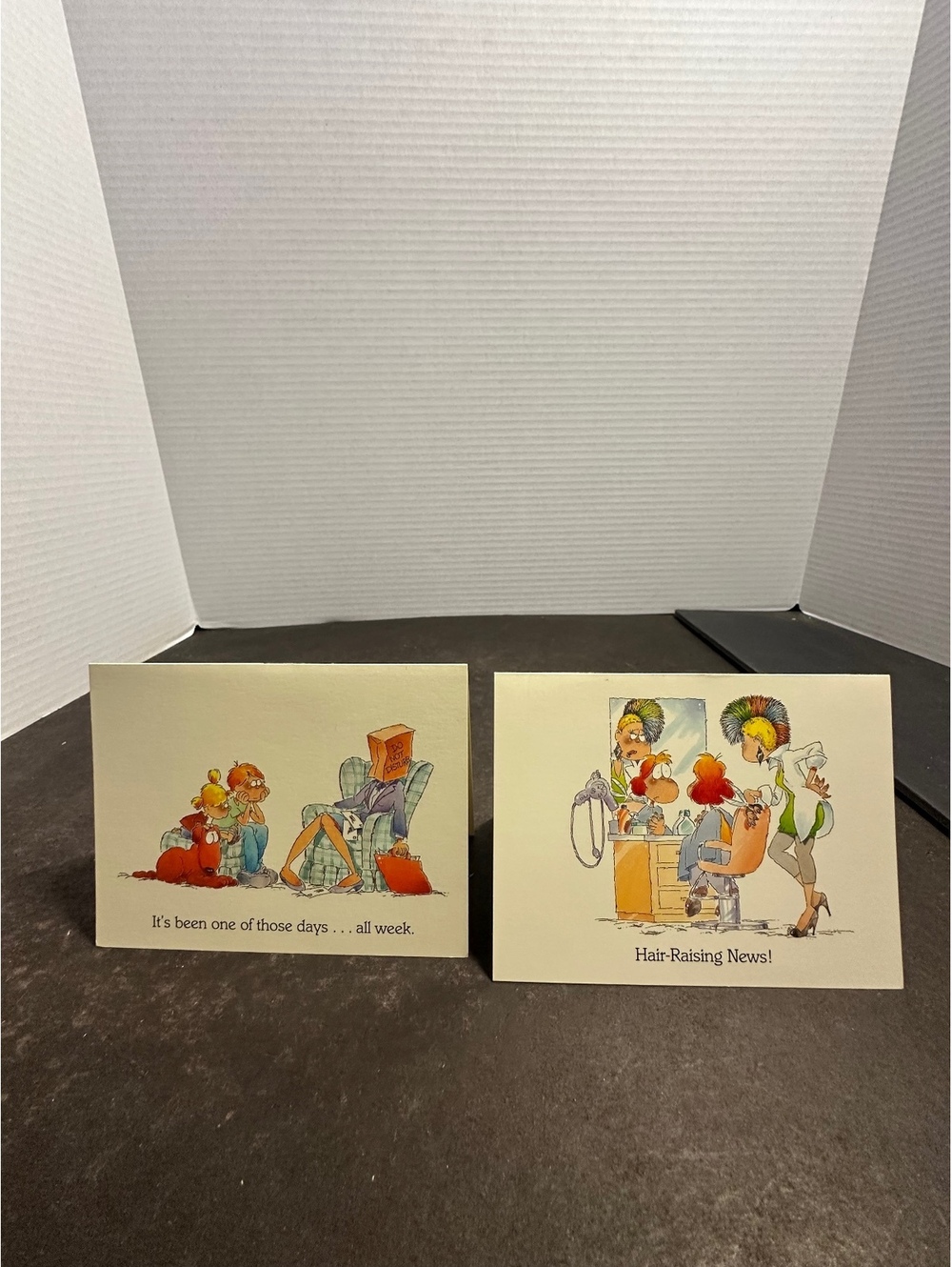 Vintage Busy Woman Current Inc Funny Greeting Cards Lot of 2 Bill Stroble